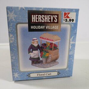 Hershey’s Holiday Village “Floral Cart” Christmas Figures yr2001